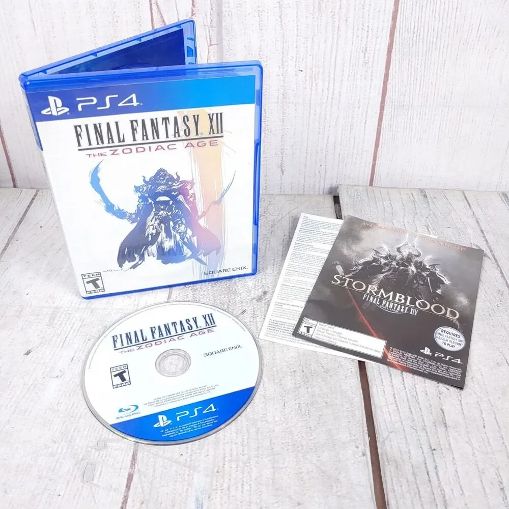Final Fantasy XII The Zodiac Age Sony PlayStation 4 PS4 Complete RPG Game TESTED